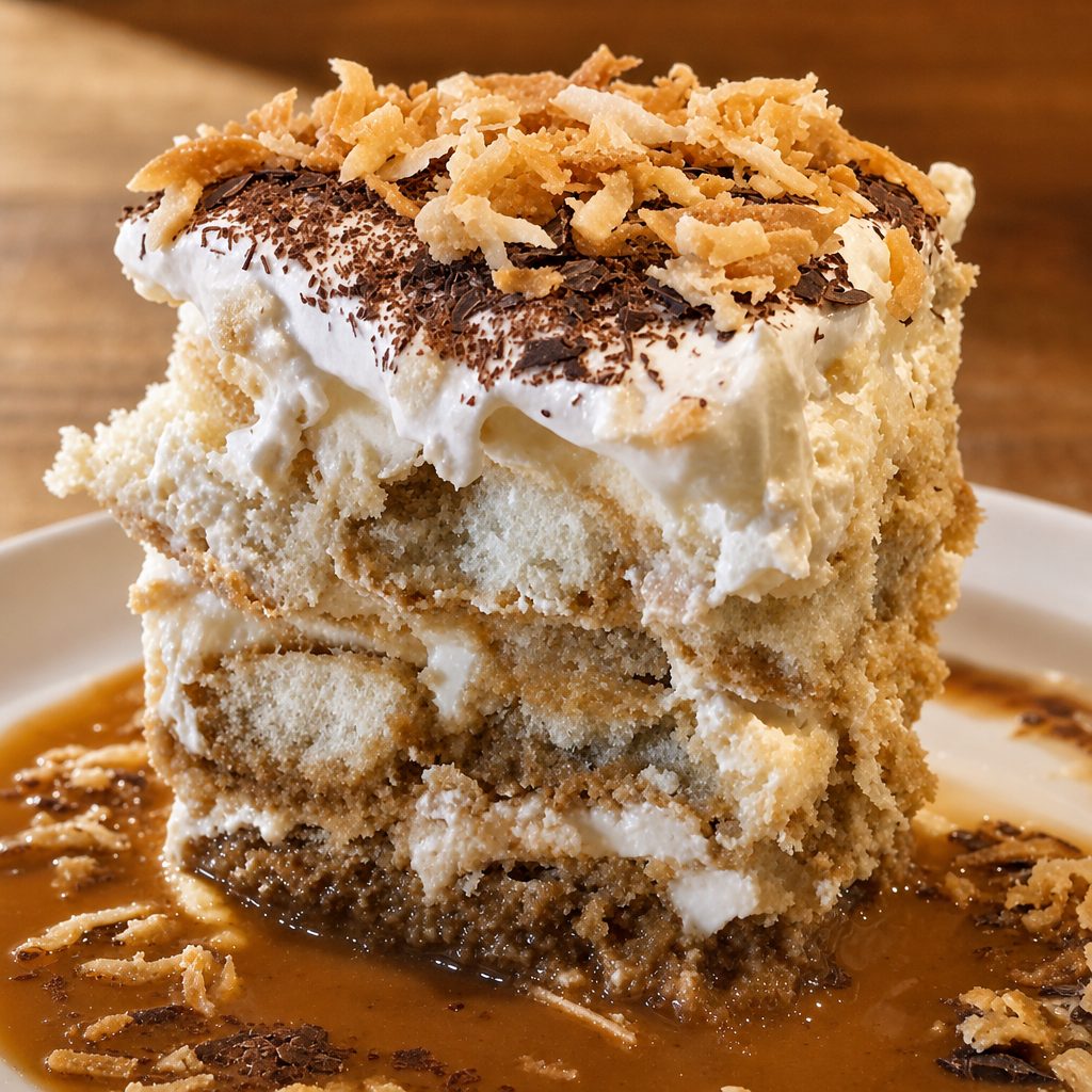Coconut Tiramisu (veg).