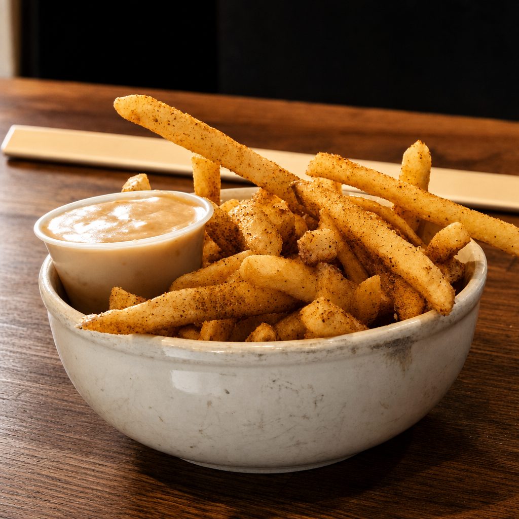 Chipotle-Garlic Fries (gf/veg).
