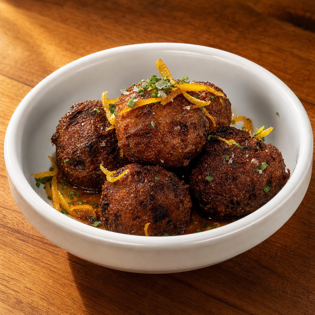 Jalapeño-Cheddar Hush Puppies (veg).