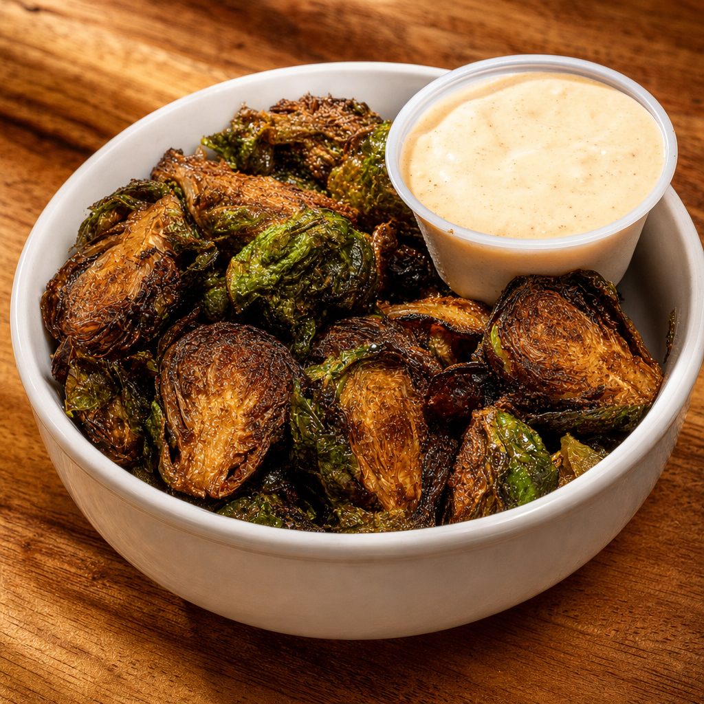 Fried Brussels Sprouts (gf/veg).