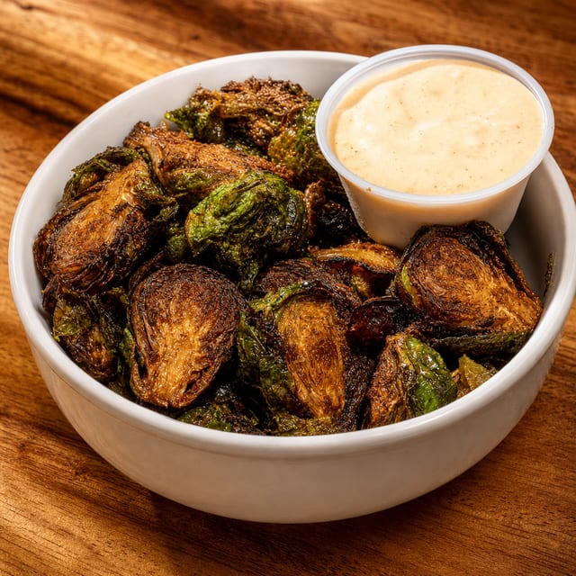Fried Brussels Sprouts (gf/veg).