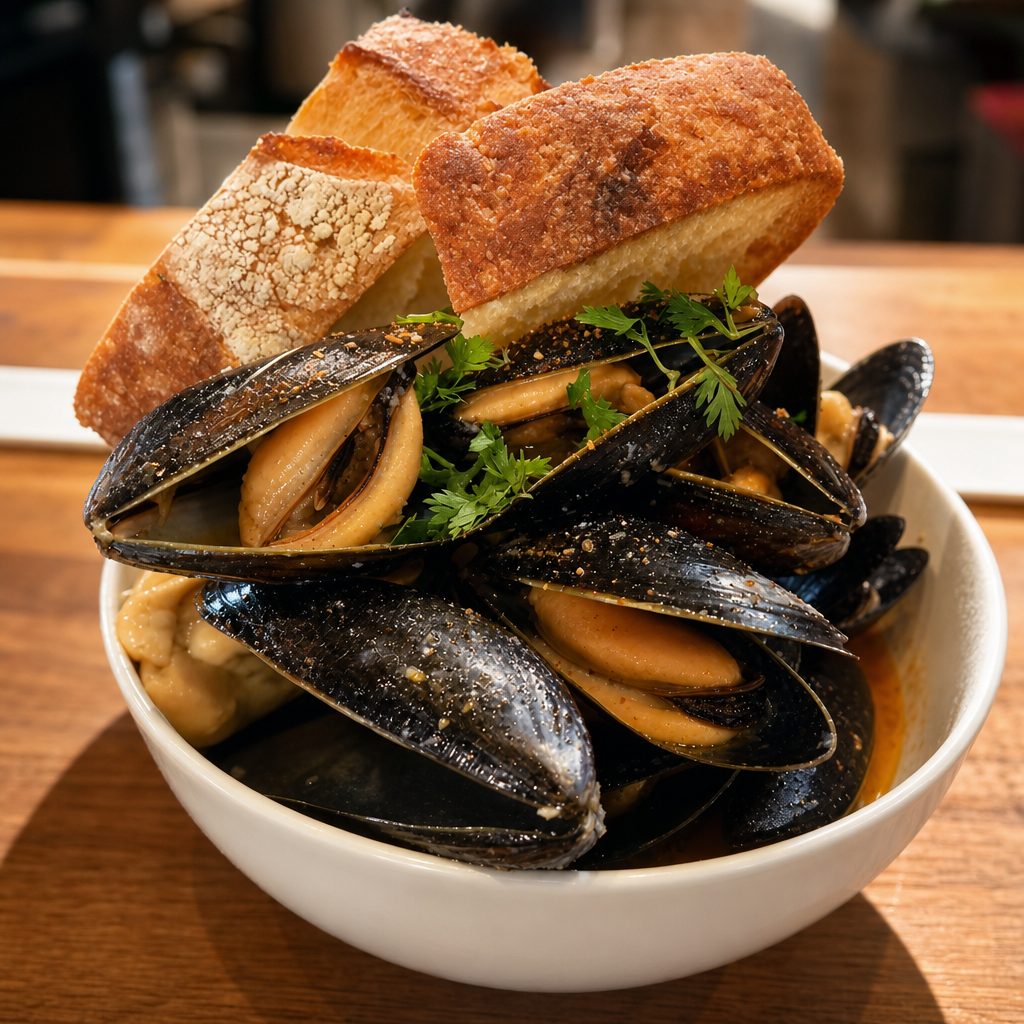 Cajun Mussels (gfo).