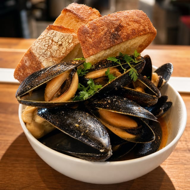 Cajun Mussels (gfo).