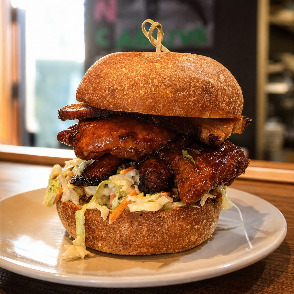 Caribbean Jerk Chicken Sandwich (bold-spicy).