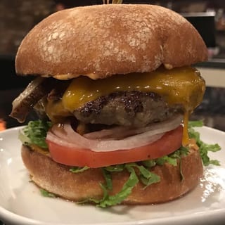 The Bal-Mont Burger (w/ pork belly) (gfo)